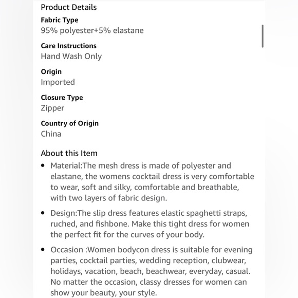 NWOT 🎀 Spaghetti Strap Bodycon Dress - Picture 9 of 11